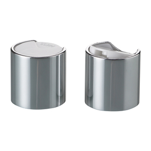 Bouchon de bouteille de couvercle en aluminium argenté brillant à faible quantité minimale de commande 24/410 - Product Image 1