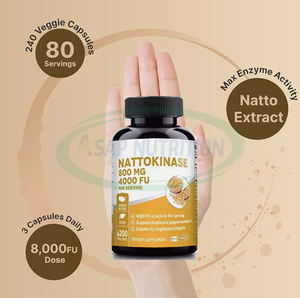 Ausreson OEM <span class=keywords><strong>Nattokinase</strong></span> Bromélaïne et Curcumine Capsules 8000 10800 Fu 30000 Supplément en vrac Capsules <span class=keywords><strong>Nattokinase</strong></span> à vendre - Product Image 4