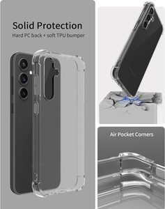 TPU trasparente custodia per telefono flessibile antigraffio ultra-sottile anti-lente anti-goccia di protezione per <span class=keywords><strong>Samsung</strong></span> S20 S22 S23 S24 A24 A34 A54 - Product Image 4