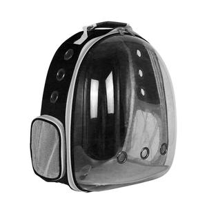 <b>Pet</b> Space Bag Portable Cat Dog Backpack Large Double Shoulder Design External Air Case Plastic Cartoon Anti-Slip Removable - Product Image 1