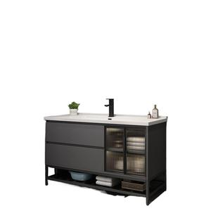 New smart washbasin integrated basin bathroom washbasin cabinet combination solid wood bathroom cabinet - Product Image 6