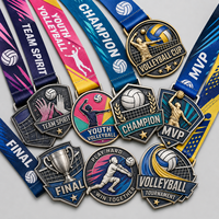 Médailles de football en alliage de zinc 3D personnalisées pour enfants et jeunes, médailles de champion de ligue, médailles de gardien de but, récompenses sportives en métal avec ruban imprimé