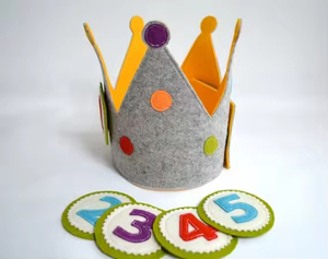 Couronne de reine en feutre, couronne de princesse, chapeau d'anniversaire pour enfants, décoration d'anniversaire, article populaire en promotion - Product Image 2