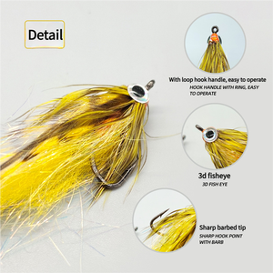 Venta caliente cinta decorativa de cuatro colores cinta de plástico señuelos de pesca con mosca para trucha salmón lubina Marlin objetivo río lago pesca - Product Image 2