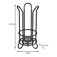 Porte-serviettes en papier autoportant moderne en fer et alliage d'aluminium, sans perçage, support de rangement pour tissus pour la cuisine, la salle de bain et le salon