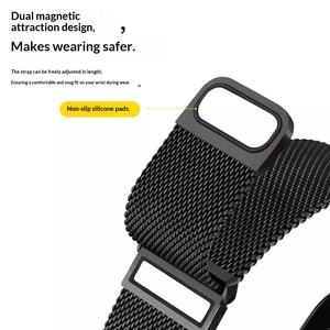 สายนาฬิกาแบบ Milanese Loop ขนาด 18 20 22 มม. พร้อมหัวเข็มขัดแม่เหล็กคู่แบบปลดเร็ว สำหรับ Samsung Galaxy Watch 7 FE 6 4 สายสแตนเลสสตีลแบบตาข่าย - Product Image 4