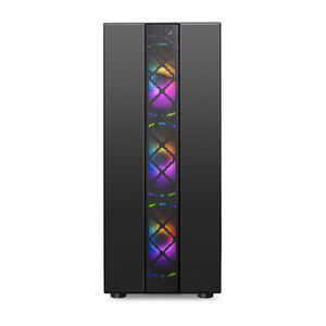 La última <span class=keywords><strong>caja</strong></span> de juegos de alta calidad Rgb Fan Computer Box:320-2 con malla metálica negra y ventilador RGB <span class=keywords><strong>ATX</strong></span> Mid Tower & Audio, USB - Product Image 2