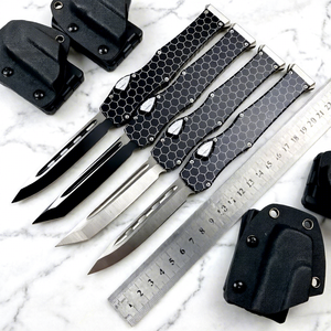 Cuchillo Plegable de Supervivencia con Mango de Aluminio, Venta al Por Mayor de Fábrica, Cuchillo EDC Multifuncional de Bolsillo con Hoja Recta de Acero Inoxidable 5cr13 - Product Image 1