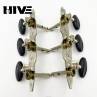 HIVE Wholesale Black Double Hole Steel Column Three in One Integrated Classical Guitar Tuning Peg & Guitar Tuner Accessories