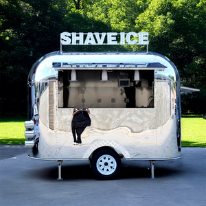 Hot Selling Eco-Friendly Stainless Steel <strong>Ice</strong> <strong>Cream</strong> &amp; Kebab Mobile Food <strong>Trailer</strong> with Coffee Station Made in China - Product Image 1
