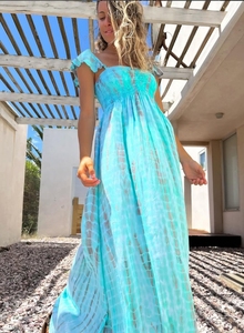 Maxi abito lungo da <span class=keywords><strong>donna</strong></span> 100% Rayon stampato in stile hawaiano stampato personalizzato per vacanza stile Casual - Product Image 6