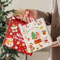 Sac cadeau de Noël créatif et mignon en carton rigide épais pour offrir des cadeaux, ranger des objets et emballer des présents de Noël