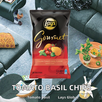 Chips de pommes de terre au basilic et aux tomates - Snacks chinois en gros, semi-moelleux, en sachet soufflé