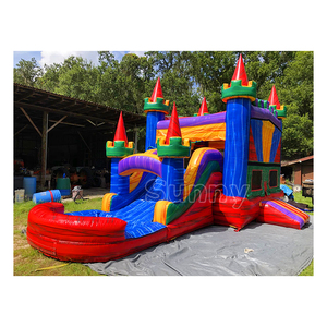Château gonflable commercial pour enfants, combo de châteaux rebondissants, structure gonflable Moonwalk - Product Image 2