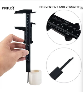 1PC Pied à coulisse en plastique avec affichage numérique, mini pied à coulisse à affichage <span class=keywords><strong>de</strong></span> texte, pied à coulisse pour étudiant, <span class=keywords><strong>règle</strong></span> à pied à coulisse, outil <span class=keywords><strong>de</strong></span> <span class=keywords><strong>mesure</strong></span> <span class=keywords><strong>de</strong></span> 0 à 150 mm - Product Image 5