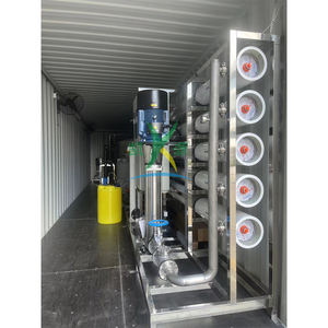 Filtre à eau saumâtre conteneurisé extérieur 20 tonnes par heure TDS20000PPM Purification de l'eau de puits de forage par osmose inverse - Product Image 5