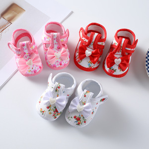 DOU YI Zapatos de Bebé Unisex para Primavera y Otoño, Suela <span class=keywords><strong>Suave</strong></span> de Tela, Cierre de Velcro, Diseño de Dibujos Animados, Transpirables, Antideslizantes, de 0 a 1 Año - Product Image 3