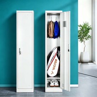 Armoire de rangement métallique populaire pour skis, casier de gym à 1 niveau, casier en acier à 1 porte, fourni directement par l'usine