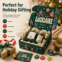 Boîtes personnalisées pour Noël, chaussettes de Noël uniques, ornements, emballages cadeaux, livraison, emballages en carton ondulé, boîtes cadeaux