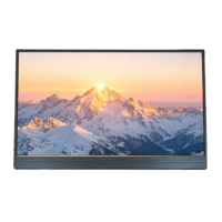 15,6 Zoll FHD IPS Tragbarer Monitor 1080P USB-C HDMI Plug-and-Play Externer Zweitbildschirm mit Eingebauten Lautsprechern für Gaming und Büro