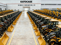 KATOCASE 2570 Skid Steer Backhoe Loader Wheel Loader 25 Alat Kerja Momen Beban Tinggi Mesin Diesel Bucket 1m Bearing Gearbox