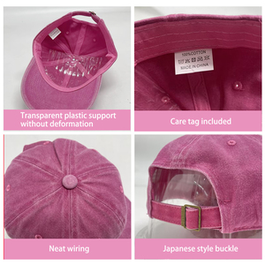 미국산 250 플래그 기념 빈티지 워싱 6 패널 언스트럭쳐드 아빠 모자 야구 모자 (도매 맞춤 제작) - 축제 기념용 - Product Image 2