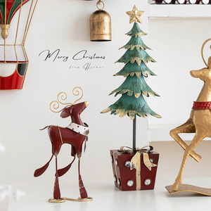 Arte del hierro escena grande decoraciones exteriores ciervos tirar carro árbol de <span class=keywords><strong>Navidad</strong></span> campanas adornos centro comercial vacaciones decoración <span class=keywords><strong>Navidad</strong></span> nuevas ideas - Product Image 2