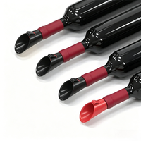 Nouveau design 2-en-1 multifonctionnel, bouchon de bouteille de vin en plastique personnalisé, amusant, durable, réutilisable, anti-fuite, aérateur, verseur à visser