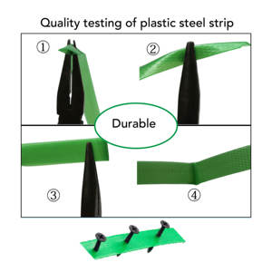 Nastro in PET Verde da 16-19 mm per Imballaggio, Cinghia in Plastica per Sigillatura Cartoni - Product Image 3