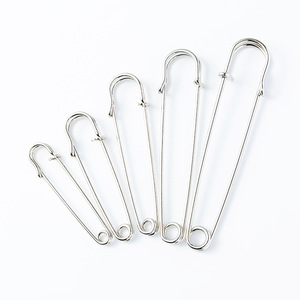 Safety <b>Pins</b> Large Silver White 16mm Head Standard Spring <b>Pin</b> For Clothing Diy Jewelry Accessories - Product Image 3