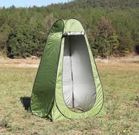 Tente de Douche et Toilettes Portable Quatre Saisons pour Camping, Pique-nique, Abri d'Intimité pour Vestiaire, Étanche avec Cadre en Acier et Tissu Oxford