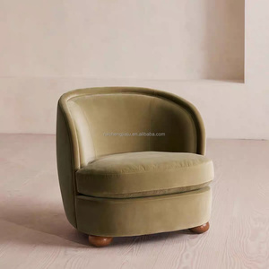 <span class=keywords><strong>Divano</strong></span> in Velluto Curvo Minimalista Italiano, 3 Posti, Verde Oliva Retrò, Direttamente dalla Fabbrica di Divani in Tessuto - Product Image 6