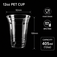 Eaasty 100 Pièces Gobelets Froids Jetables Légers en Plastique de 12 oz – Fournitures de Fête de Remise des Diplômes 2026 – Décorations de Table