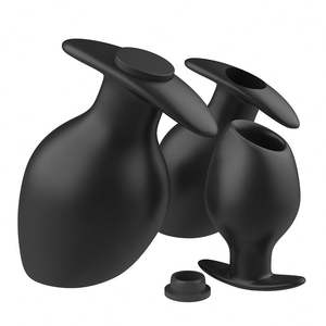 Plugue anal vazado com rolha de inserção, mangas anal anal enorme, dilatador anal, vibrador anal, plug de bunda, brinquedo sexual SM enema - Product Image 1