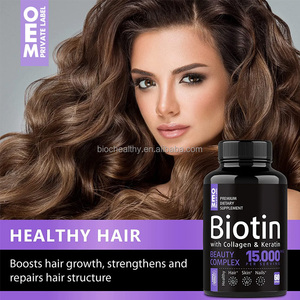 BIOCCHN Complejo de belleza de colágeno y queratina de biotina personalizado OEM para la piel del cabello y las uñas Cápsulas de biotina - Product Image 5