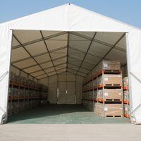 Tenda a Baldacchino Personalizzata per Esterni in Lega di Alluminio Impermeabile e Resistente, Tenda Magazzino per Stoccaggio Industriale