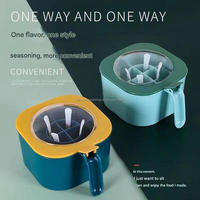 Boîtes à épices multifonctionnelles, pots à condiments, boîtes de rangement pour aliments de cuisine, pots à épices en plastique, contenants à épices avec cuillère