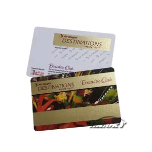 Custom Gold Stamping Gift Cards With Magnetic Strip Colorful PVC Thank You Cards