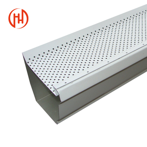 Canaleta de Lluvia de Aluminio Anodizado Color Plata, Protector de Canaleta de Lluvia de Aluminio, Cubierta de Drenaje de Agua para Techo - Product Image 4