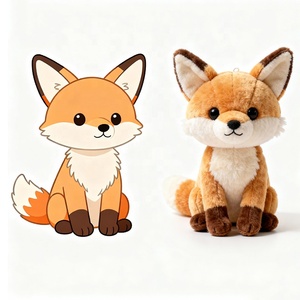 <span class=keywords><strong>Fennec</strong></span> <span class=keywords><strong>Fox</strong></span> ยัดนุ่นหูขนาดใหญ่ของเล่นตุ๊กตายัดนุ่นน่ารักพร้อมหูขนาดใหญ่และผ้าฝ้ายพีพีขนาดเล็กออกแบบได้ตามที่ต้องการ - Product Image 1