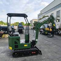 Mini Excavadora Multifuncional Económica, Excavadora a Escala 1:35 para Obras de Construcción