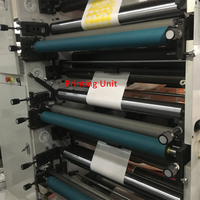 Nueva Máquina de Impresión Flexográfica Automática de 4 Colores de Rendimiento Estable, Impresora de Etiquetas para Vasos de Papel de Formato Ancho, Estructura Apilable, CE