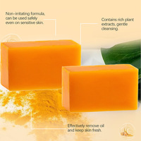 Savon éclaircissant à l'acide kojique et au curcuma, barre nettoyante en profondeur à la niacinamide et à la glycérine pour les taches brunes du visage et du corps, soin quotidien