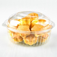 Boîtes à gâteaux transparentes en PET recyclables de 8, 12, 16 et 24 oz, emballages jetables en plastique pour gâteaux, pour les fêtes