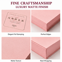Boîte à parfum unique de haute qualité, couleur rose, boîte cadeau rigide à tiroir pliable pour coffret cadeau