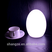 Lampes de table en forme d'œuf à piles rechargeables avec télécommande