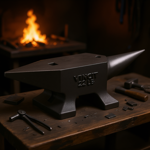 Vincit Anvil Herramienta de Herrería de Acero Fundido de 22 Libras con Cuerno Único y Orificio Cuadrado, Grado Industrial - Product Image 2