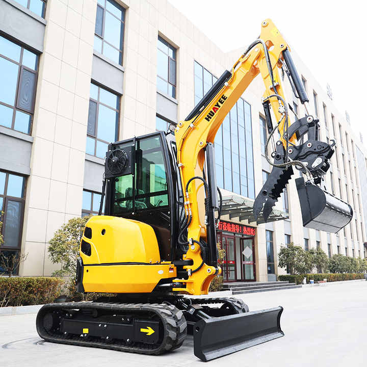 HUAYEE Factory Mini Excavators 3.5 Ton Kubota Engine Compact Digger ...