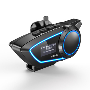 Intercomunicador BT para casco de motocicleta, auriculares con pantalla LED, 1 unidad - Product Image 1