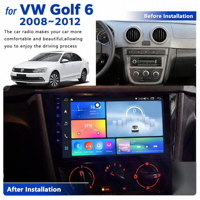 Écran de navigation GPS Android 8 cœurs avec Carplay, aide au recul, radio 4G DSP FM RDS pour VW Golf 6 G6 / Voyage / Saveiro 2008-2012